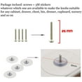thumbnail image 4 of 4 Pcs Self-Stick Resin Cabinet Knobs Pull Handle Shell Shape Drawer Auxiliary Pulls Handle Helper Kitchen Sliding Door Window Wardrobe Handle Sticker Cupboard Knobs (White), 4 of 5