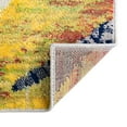 thumbnail image 5 of Unique Loom Ariel Collection Area Rug - Sun (2' x 6' Runner Multi/Black), 5 of 5