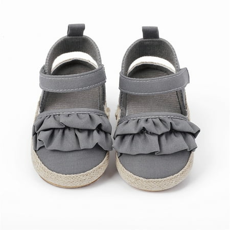 

Cathalem Boys Locker Slides Infant Girls Ruffles Shoes First Walkers Shoes Summer Toddler Flat Sandals Baby Girl Toddler Shoes Grey 0 Months