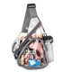 thumbnail image 2 of Bolso bandolera HULISEN de PVC transparente aprobado para estadios, impermeable, 2 of 8