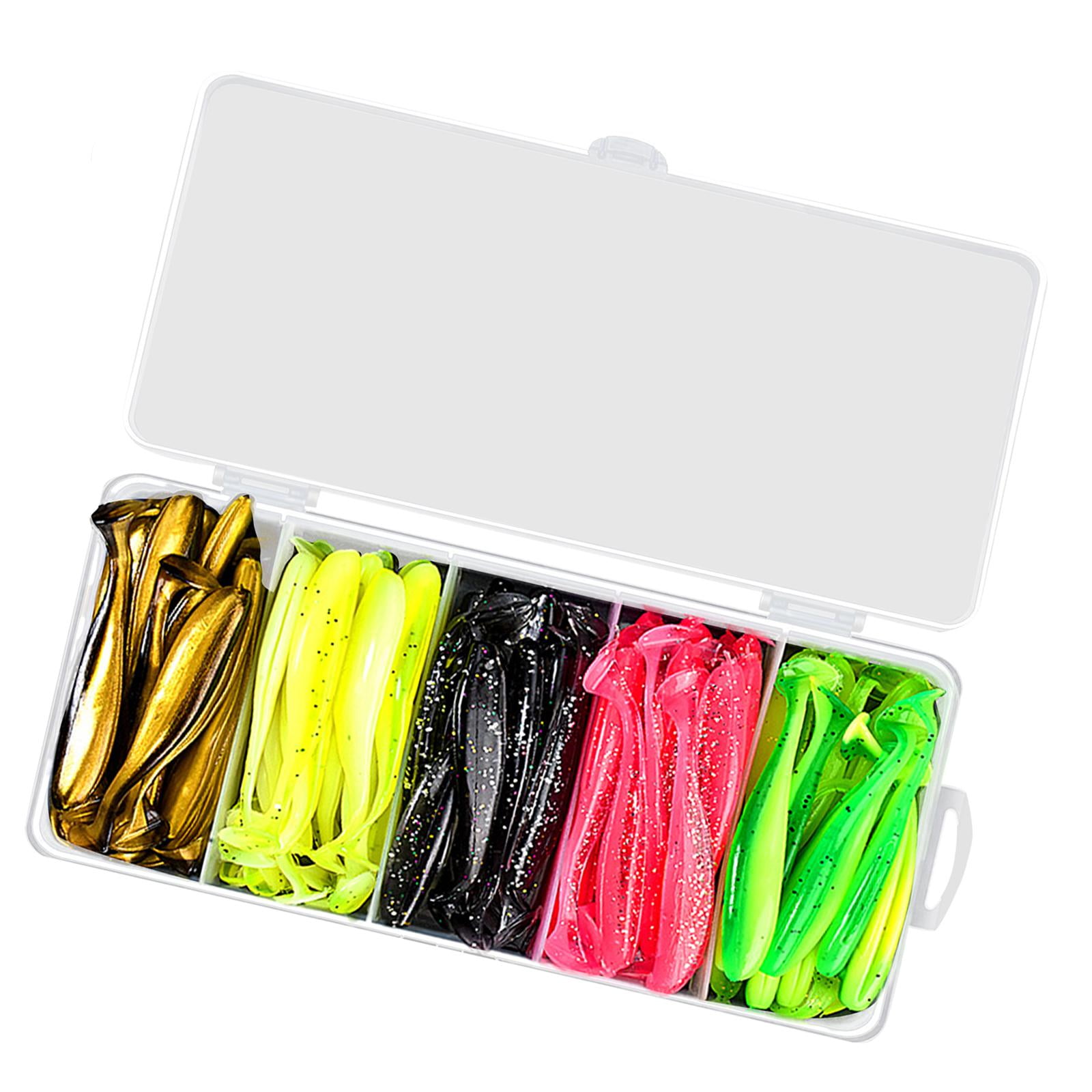 Wswqop 1pcs/pcs Soft Lure Bait Artificial Fishing Tool Silicone Freshwater Salt Water 7.5 cm