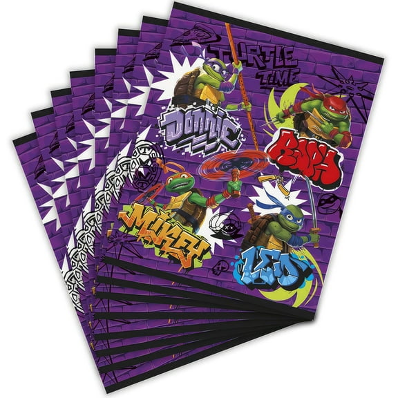 Tmnt Mutant Mayhem Lootbags (8 Pk) - Party Supplies Decorations