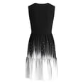 thumbnail image 7 of Gamivast Dresses for Women Sleeveless V Neck Empire Waist A-Line Midi Dress Ditsy Floral Print Button Down Flowy Comfy Casual Summer Dresses Spring Dresses, 7 of 7