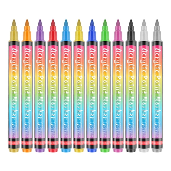 JZROCKER Pet Nails Colouring Pens 12Color Safe and Smellless Soft Brush Cats Nails Art Polish Pen Cats Dog Grooming Kits Easy to