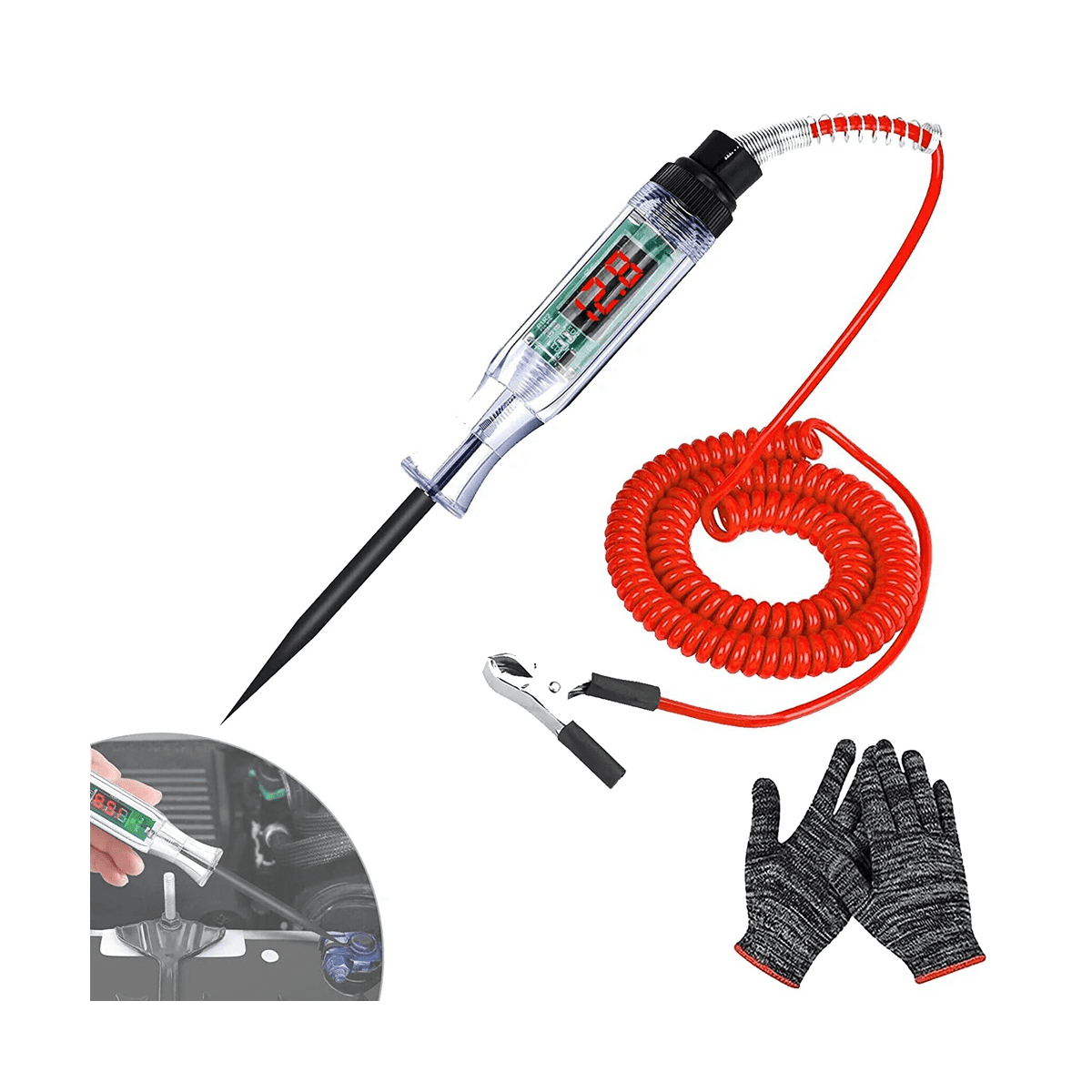 Car Truck Circuit Test Pen,Automotive Circuit Tester,Digital Electric