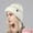 White, variant on Caywon Winter Knit Hat Warm Outdoor Ear Warmer Beanie Casual Hat Solid Color Windproof Cold Proof Wool Hat Christmas Gift Winter Accessory Cold Protection