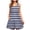 Blue, variant on WIZUTIZ Beach Dresses for Women Loose Comfy High Rise Mini Dress Striped Tank Dress Crew Neck Sleeveless Pleated Dress for Teen Girls with Pockets Loose Fit Cocktail Dress Blue