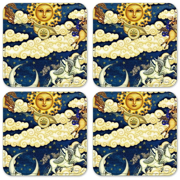 Vinyl Drink Coasters - Set of 4 - Pegasus - Image by Dan Morris
