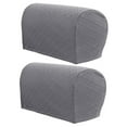 thumbnail image 4 of Fundas de reposabrazos de sofá Macarena 2 juegos elásticas Gris claro, 4 of 8