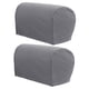 thumbnail image 3 of Paquete de 2 protectores de brazos, fundas para reposabrazos, fundas para reposabrazos para sofá, sofá de dos plazas Gris claro, 3 of 9