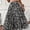 Black, variant on Women's Floral Print Boho Maxi Skirt, High Waist Pleated A-Line Long Skirt for Spring Summer