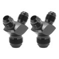 thumbnail image 1 of Y Shape Block Fitting Adapter, AN8 To 2AN6 Small Flow Obstacle Y Shape Fuel Block Fitting Universal Anti Oxidation Rust Proof  for Fuel Hose Line Fittings, 1 of 7