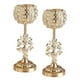 thumbnail image 2 of candelieres de cristal románticos de 2 piezas Regalos de Navidad para , accesorios de decoración para hogar, candeliere para fiestas, Colco candelabro redondo de cristal, 2 of 8