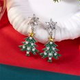 thumbnail image 3 of Yoyauz Christmas Earrings For Ladies Christmas Trees Snowflakes Bows Bells Lightweight Earrings Cute Christmas Parties Jewelry Gifts, 3 of 6