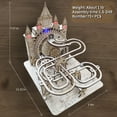 thumbnail image 5 of Music Park 3D Wooden Puzzle for Adults, Electric Marble Run with Lights, Castle Building Mechanical Model Kit, 5 of 8