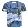 thumbnail image 1 of Source Christmas 3D Printed Men's Short Sleeve Top Christmas Tree 3D Digital Printed Men's T-Shirt, 1 of 5