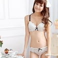 thumbnail image 2 of Women's Embroidery Bras Set Lace Lingerie Bra and Panties, 2 of 8