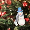 thumbnail image 4 of harmtty Xmax Wool Felt Scarf Hat Snowman Doll with Lanyard Christmas Pendant Gift Little Gift Christmas Tree Decoration A, 4 of 7