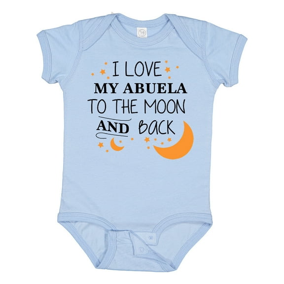 Inktastic I Love My Abuela to the Moon and Back Boys or Girls Baby Bodysuit