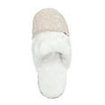 thumbnail image 6 of Women's Aria Cable Knit Faux Fur lined Scuff Slippers, 6 of 9