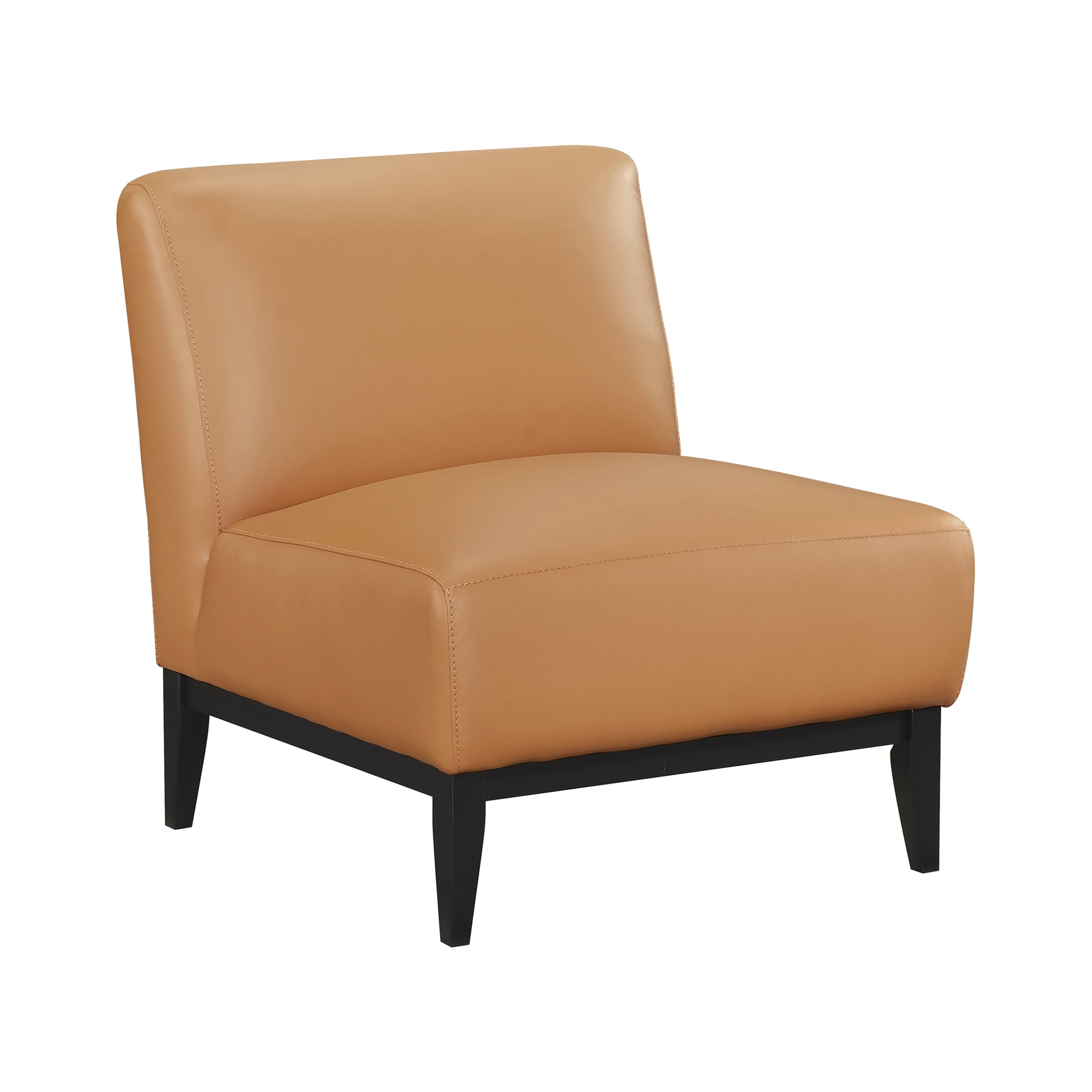 OakvillePark Mossmere Leather Accent Chair, Orange