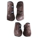 thumbnail image 1 of 4 Uds botas de caballo soporte protector de pierna para saltar montar accesorios ecuestres marrón XL, 1 of 8