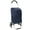 6 Wheels + Blue, variant on 40L Heavy Duty Foldable Shopping Cart for Laundry, Groceries, Travel, Beach, Camping & Picnic - Oxford Waterproof Liner, 1 Main + 4 Side Pockets, Silent Wheels, Blue