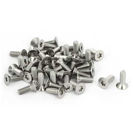 

M4x12mm 304 Stainless Steel Fully Thread Flat Head Torx Screws Fasteners 50pcs