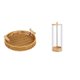 thumbnail image 1 of Elegante Cesta De Frutas De Escritorio Y Organizador De Pajitas, Cuenco Multiusos Para Servir Refrigerios Con Soporte Transparente Para Pajitas, Ideal Para Encimeras Y Almacenamiento De Brochas, 1 of 8