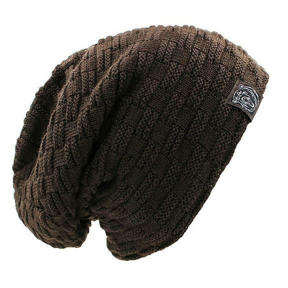 Men Slouchy Beanie Winter Hats Cool Beanies Lined Knit Warm Thick Skully Hat