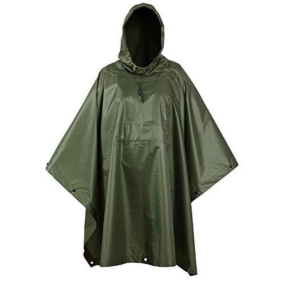 ジャケット・アウター GOA military hoodie design poncho Vintage 50s Green Army Poncho With Removable Hoodie - Etsy