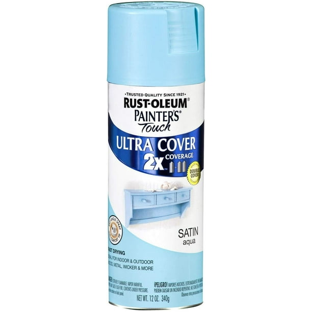 Painter's Touch® 2X™ 12 Oz Aqua Cover Spray Paint Satin [Set of 6