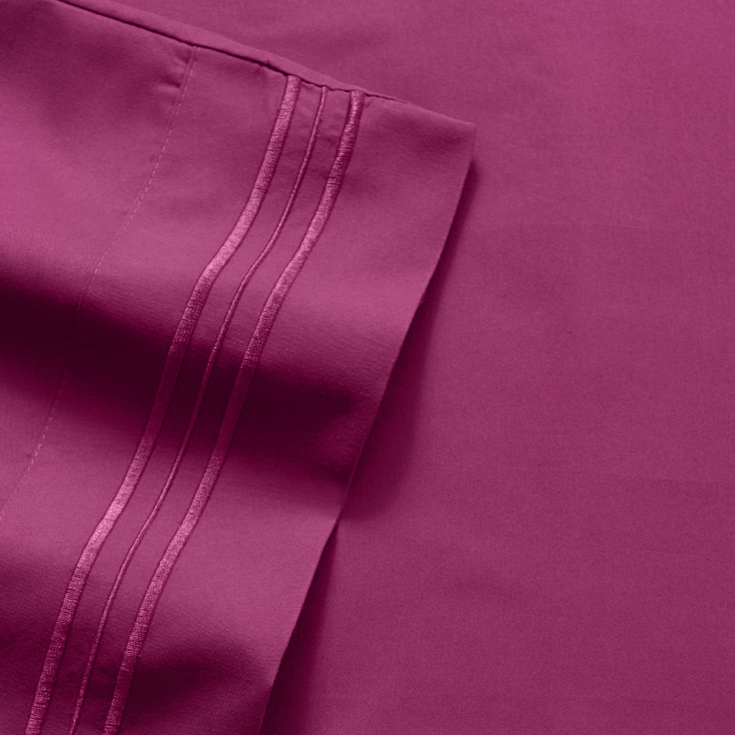 Sweet Home Collection 1800 Series Bed Sheets - Extra Soft Microfiber Deep Pocket Sheet Set - Berry, King