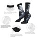 thumbnail image 4 of Fotbe Elegant Feathered Floral Wings Calcetas Largas con Estampado para Hombre y Mujer – Calcetas de Compresión Transpirables y Elásticas, Viajar y Uso Diario Talla 5-11, 4 of 6