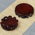 thumbnail image 4 of Pedestal de madera perfecl Soporte de exhibición chino circular decoración de mesa de acuario 25cm, 4 of 8