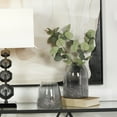 thumbnail image 3 of DecMode 8", 6"H Textured Gray Glass Vase, Set of 2, 3 of 13