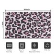 thumbnail image 5 of Pink and Black Of Leopard Print Door Rugs,Washable Non Slip Door Mats Indoor,Decorative Door Mats,Entry Mat Indoor for Entrance,Bedroom,Kitchen,Bathroom,17"x30", 5 of 6