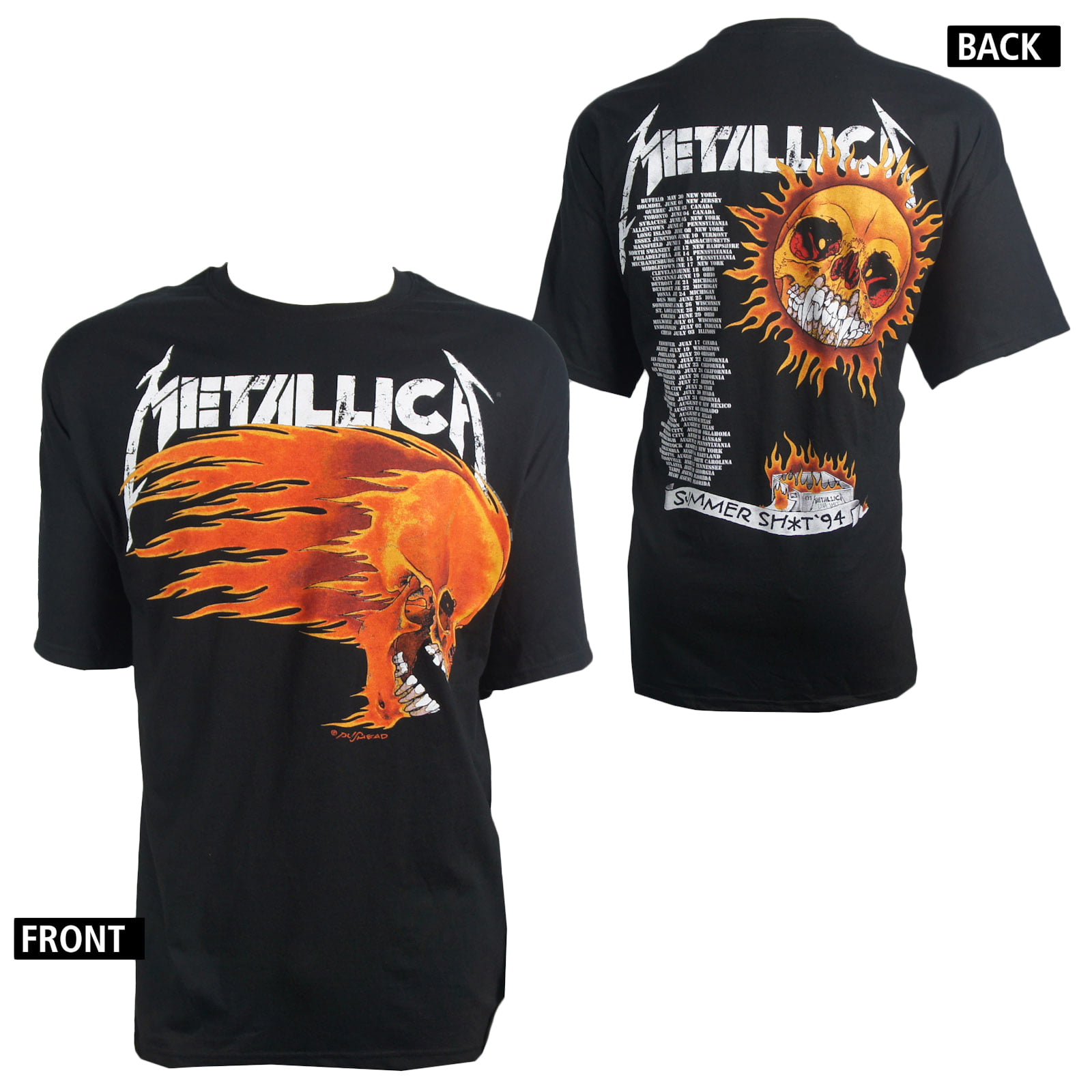 Metallica Flaming Skull