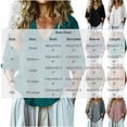 thumbnail image 3 of Neewe 3/4 Length Sleeve Womens Cotton Linen Tops Summer 3/4 Sleeve V-Neck Blouses Dressy Casual T-Shirt, 3 of 5