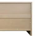 thumbnail image 5 of Accent Cabinet 4 Door Wooden Sideboard Buffet Server Storage. Natural Wood Wash, Art Style, Dining Room Office, 5 of 7