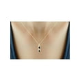 thumbnail image 6 of 2 1/2 Carat T.G.W. Sapphire And White Diamond Accent 14k Gold Over Silver 3-Piece Jewelry set, 6 of 7
