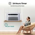 thumbnail image 5 of Hisense 10,000 Btu 115 V 450 Sq ft Window-Mount Air Conditioners, White, 5 of 13