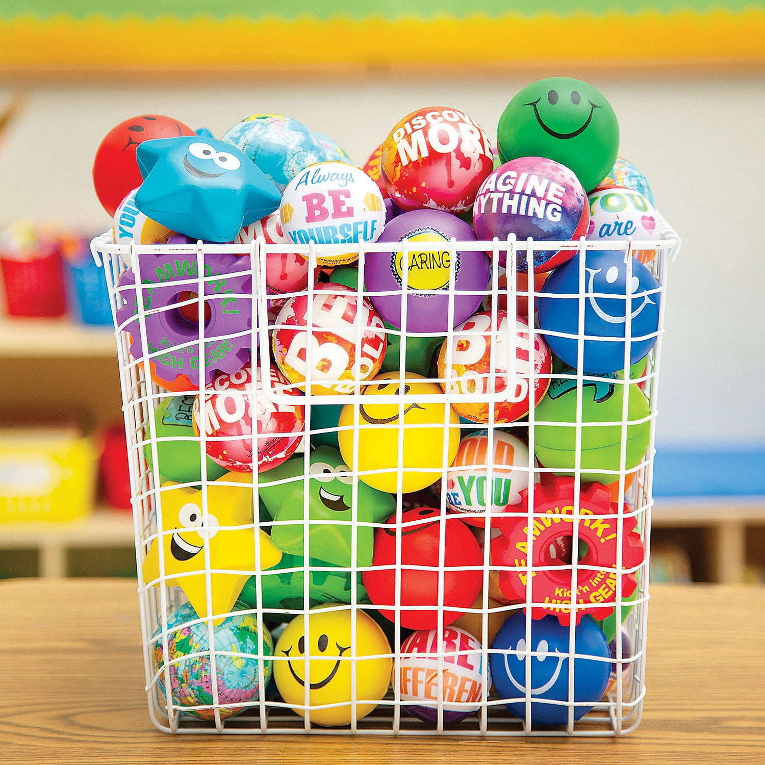 Fun Express Globe Stress Balls Bulk 48 Pc