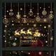 thumbnail image 4 of Pegatina de decoración de Feliz Navidad para ventana, Bola de oro, copo de nieve, calcomanías de pared, suministro para fiesta y Festival, 2024, 4 of 4