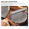 thumbnail image 3 of Presse à Burger Ronde en Acier Inoxydable Presse à Burger Plaque de Cuisson Presse à Hamburger Presse pour Gril pour BBQ, 3 of 8