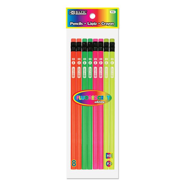 BAZIC Neon Eraser Top (50/Pack) Sold in 24 Units