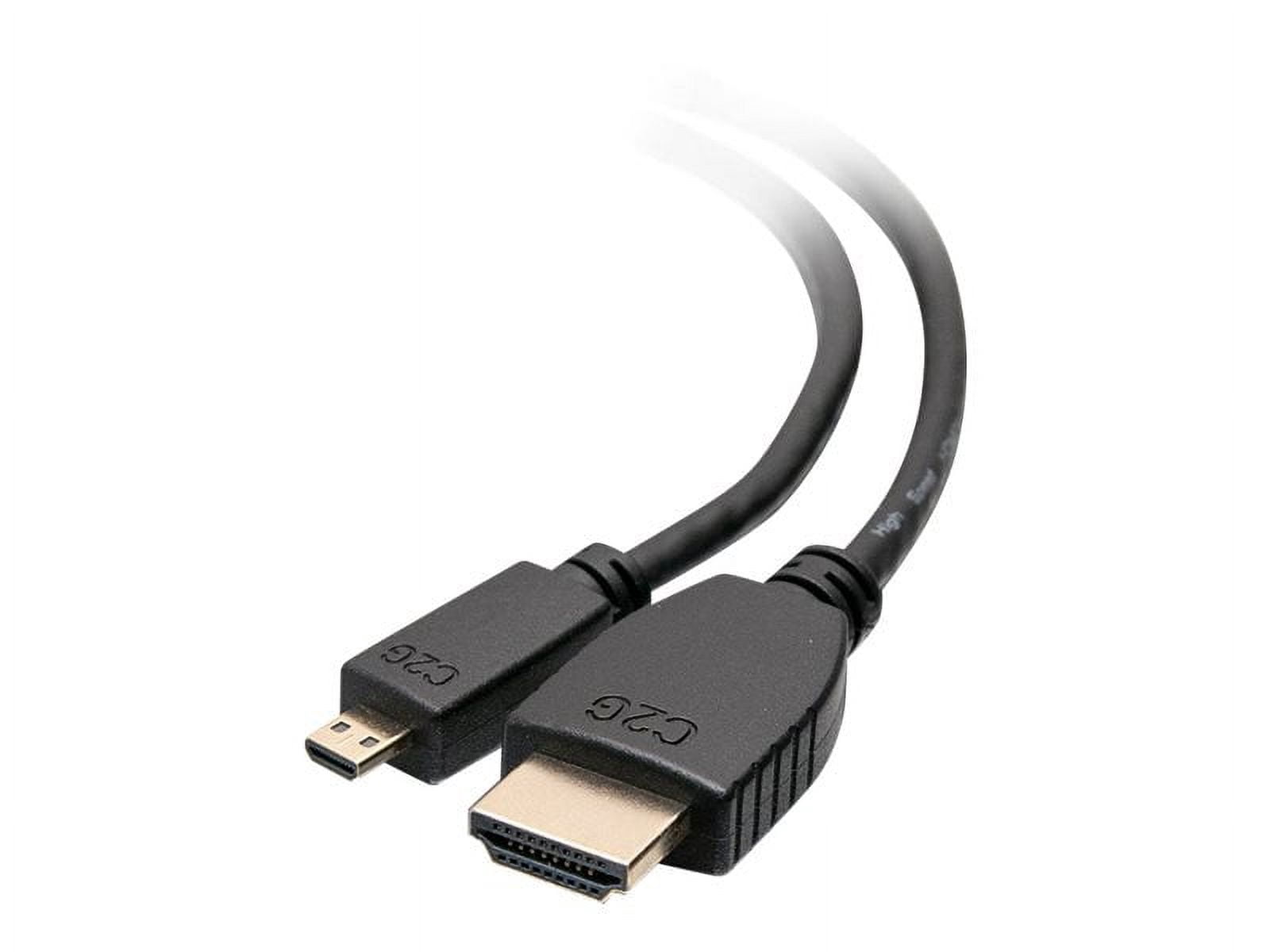 C2G 10ft High Speed HDMI to HDMI Micro Cable with Ethernet - HDMI with Ethernet cable - 10 ft