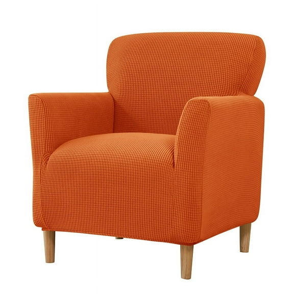 Namzi Armchair Slipcovers, 1 Piece Stretch Slipcover for Chairs with Arms Chair Slipcover, Armchair Cover Durable Furniture Protector for Home Decoration,Orange
