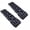 Black, variant on solautey 2Pcs Off Road Traction Boards, Pair Recovery Tracks Traction Mat for Vehicle Truck SUV, Mud, Snow, Sand Ramp-Orange Emergency Tire Traction Pads
