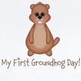 thumbnail image 2 of CafePress - My First Groundhog Day! Body Suit - Baby Light Bodysuit, Size Newborn - 24 Months, 2 of 4